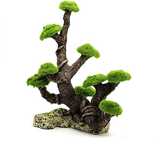 Aquarium Pflanzen Deko Fischtank Landschaftsgestaltung Dekoration Moos Baum Ornamente Dekor Harz Handwerk Landschaft Aquarium Dekoration Zubehör