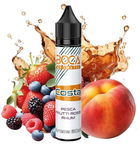 Aroma Pesca, Frutti Rossi e Rhum 30ml