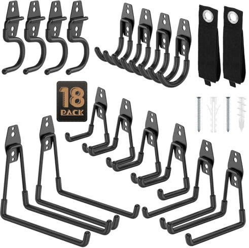 YouthZeal Heavy Duty Garage Hooks for Storage & Hanging Items, 20-Pack