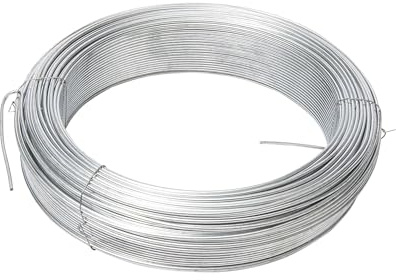 WERKA PRO Verzinkter Draht Ø2mm 50 m | Vielseitig, langlebig, für Garten und Heimwerker, Zaun, Länge 50 m, zur Verstärkung und Sicherung