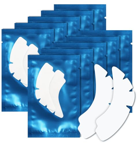Lunamoon Augenpads für Wimpernverlängerung Wimpern Pads Augenpads Wimpernverlängerung Pad Eyelash Pads Augen Gel Pads Wimpernlifting Pad Wimpern Färben Pad Lash Extension Pads 50 Paar (Angel Blue)