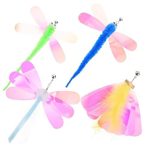 BESPORTBLE Katzen Teasing Stick Ersatzspielzeug 8 Stück Bunte Katzenminzen Köder Aus Sicherem Material Interaktives Katzenspielzeug Für Kätzchen Und Katzen Zur Beschäftigung