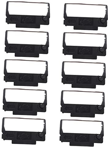STOBOK 10 Cintas de Tinta de Nylon para Impresora de Caja Registradora, Resistente Luz Impresión Clara, Ideales para Oficina y Uso Familiar