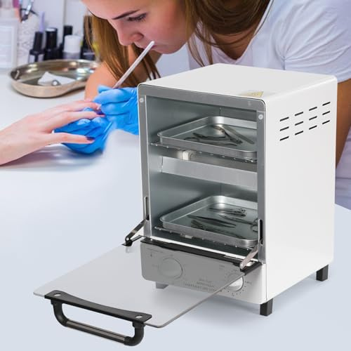 12L große Kapazität Autoklav Sterilisator für Instrumente, Hochtemperatur Desinfektionsgerät Trockenhitze Sterilisator mit Tablett Sterilisator für Maniküre, Zahn-und Friseurbedarf