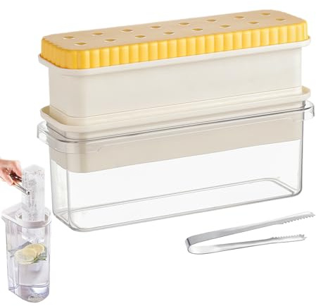 Trays for Freezer, Ice Maker Mould with Easy Removal, Food-Grade Silicone Accessories for Whisky, Tequila, Vodka and Cold Drinks