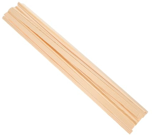 SHINEOFI 12 pièces Lot de Baguettes Finition Naturel pour Bordures de Fenêtre Moulures Résistantes et Faciles à Installer Adaptées pour Intérieur et Extérieur Projet DIY Décoratif