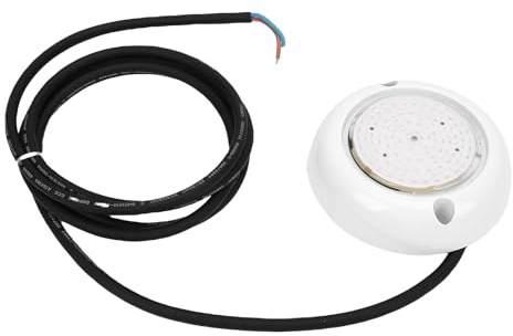 HELEVIA Pool-Licht, 6W RGB Farbwechsel IP68 wasserdichte Wand Halterung Dünnes Tauch-Unterwasser Licht mit Fernbedienung, für Home Pool Party