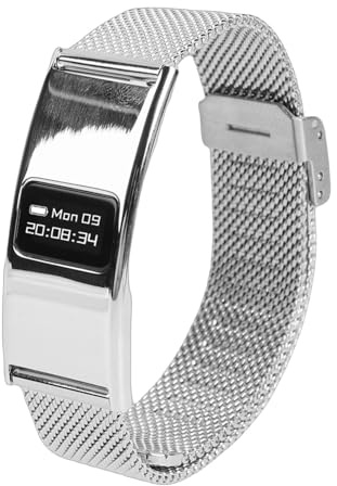 YUEHISY Bracciale Intelligente da Donna con Monitoraggio del Ciclo Mestruale, Fitness Tracker IPX8, Monitor del Sonno, Oltre 10 modalità Sportive, Batteria a Lunga Durata (SILVER)