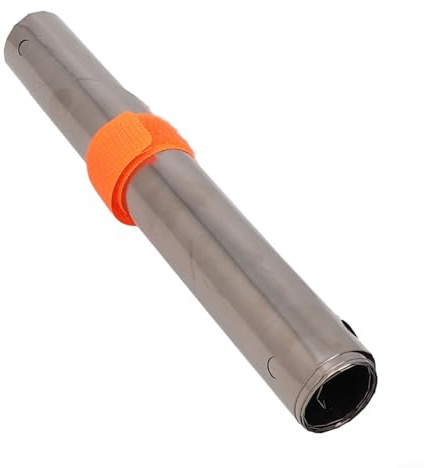 Zilimontt Protector contra el viento para estufas de camping - Pantalla ultraligera de 0,03 mm resistente al viento, 15 cm / 19 cm de altura x 60 cm de longitud, diseño enrollable portátil con