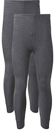 Heatwave® 2er Pack Herren Thermohose Lange Unterhose Warm Unterwäsche Baselayer S M L XL XXL Thermo, anthrazit, L