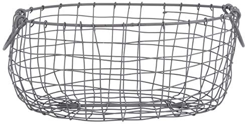 Esschert Design Draht Korb -GROSS- oval L= 38,5 cm Griffe Dekoration Garten Deko