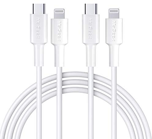 MaGeek Cavo USB C a Lightning, [Certificato Apple MFi] [1,8 m, 2-Pezzi] Lungo Cavo di Ricarica Rapida PD per iPhone 11/11 Pro / 11 Pro Max/X/XS/XR/XS / 8/8 Plus, Supporta Power Delivery