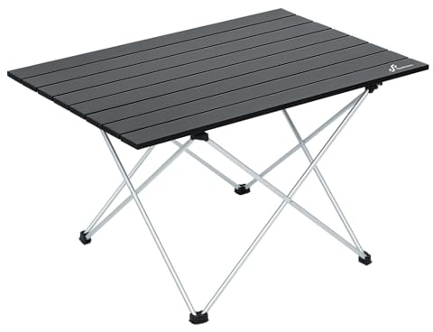 Bärbart fällbord, picknickbord utomhus med förvaringsväska, aluminiumlegering hopfällbart bord för camping picknick matlagning trädgård vandring resor