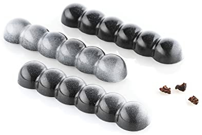 Silikomart | Bolla B, Molde para Chocolate en Tritan, Paquete de 1 Molde, Medidas 115 x 25 mm, h 15 mm,