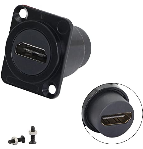 QIANRENON D Typ Einbaubuchse HDMI2.0 Buchse auf Buchse Koppler Adapter Konverter HDMI Modularer Stecker