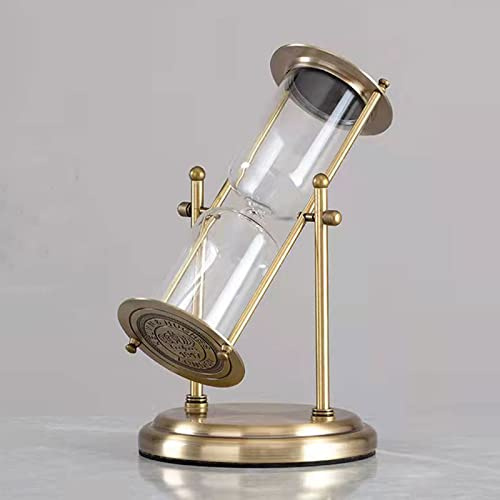 Retro Leeres Sanduhr mit Metallrahmen Vintage Messing goldene Sanduhr Einzigartiges kreatives Souvenirgeschenk