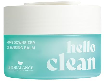BioBalance Hello Clean Pore Downsizer rengöringsbalsam | 100 ml | Porminimerande rengöringsmedel | Rengöringsbalsam för fet hud | Tar bort vattentätt smink | Tar bort envis smink