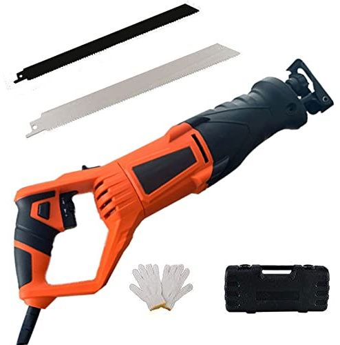 DBMGBd Bone Saw Machine, 1300W Powerful Butchers Meat Bone Saw for Commercial Home, Handheld Electric Sabre Saw for Wood Meat Bone Pipe Cutting, Pure Copper Motor