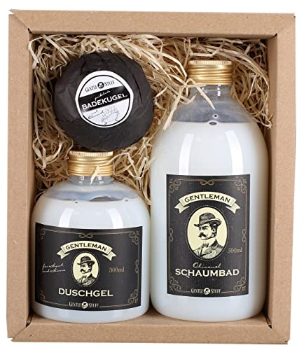 Lustapotheke® Pflegeset für Gentleman Duschgel, Schaumbad und Seife für Männer