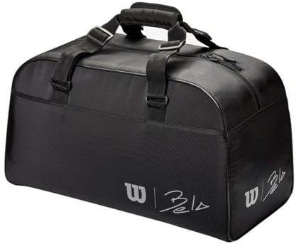 Wilson Bela Small Duffle Padel Schläger, Erwachsene, Unisex, Schwarz/Schwarz, Einheitsgröße
