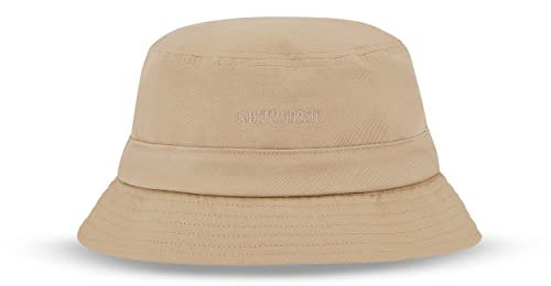 Johnny Urban Fischerhut Herren & Damen Beige - Gill - Anglerhut für Sommer Festival Urlaub - Stylischer Bucket Hat aus Baumwolle - Hut mit eingenähtem Schweißband