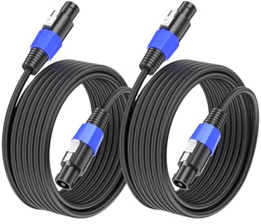 GCTBL 10M 2pack Speakon zu Speakon Kabel Stecker zu Stecker Professionelle DJ/PA Audio Verstärker Lautsprecher Kabel