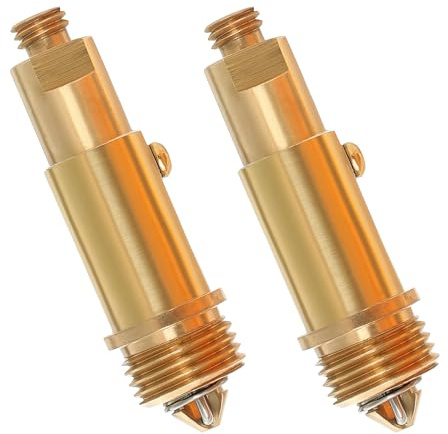 2 Pcs Replacement Sink Basin Bath Plug Pop Up Click Clack Slotted Brass Plug Bolt Assembly Bathroom pop up sink plug for Most Washbasin Bathtub Sink Drain Stopper