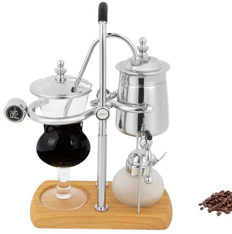 Loohacp Siphon Balance Kaffeemaschine Set，Siphon Kaffeemaschine, belgische Kaffeekanne, Extraktionswerkzeuge für handgebrühten Kaffee mit Kaffeelöffel und Messbecher