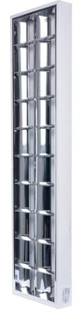 GERMINA DER ELECTRIKER Luminaria de superficie rasterizada 2x36W para lámparas fluorescentes LED, lámpara de techo para oficina