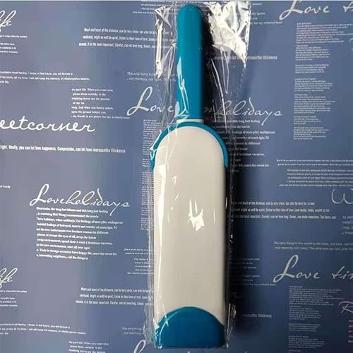 Brosse à vêtements brosse à poussière lit amovible test collant brosse domestique double face électrostatique manteau FBJ&Cunma (Bleu)