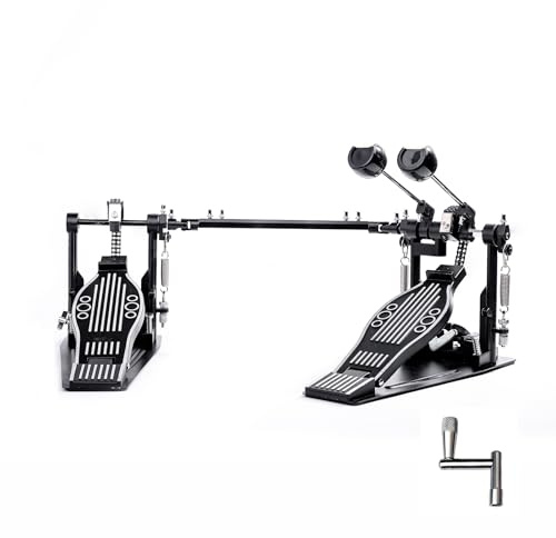 Vaisoeny Double Bass Drum Pedal, Double Chain Double Bass Pedal, Double Kick Pedal for Bass Drum, Drum Set Kit and Electronic Drums (V-ST13)