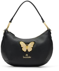 Braccialini Borsa a Spalla Donna Beth Jewels Farfalla Dorata
