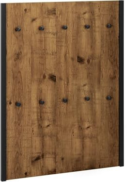 möbelando Wandgarderobe >Knut< Wandgarderobe Knut in Natur, aus Spanplatte und MDF-Folie, 75x100 cm, inkl. Aufbauanleitung ? Praktisch und stilvoll für Ihr Zuhause.