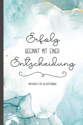 Notizbuch für Selbstständige: Selbstständigkeit Geschenk die schöne Idee ein Buch A5 Dot Grid für selbstständige Frauen die eigene Chefin und Arbeitgeberin im Startup das Schreibbuch für Notizen
