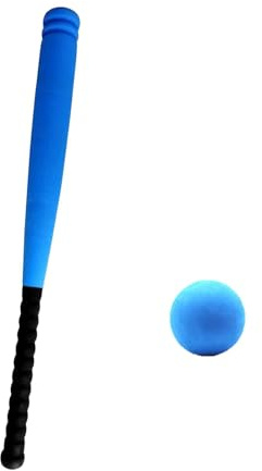 Oshhni -Baseballschläger und Ball-Set aus Schaumstoff, für Sportspiele, Baseball-Set, 54 cm, für draußen, Blau