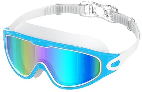 Ambiende simglasögon unisex stor ram HD-lins | dykglasögon vuxna anti-dimma UV-skydd | professionella simglasögon för simning dykning