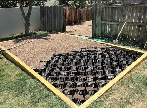 Rejilla de plástico para suelos Estabilizador De Rejilla De Muro De Contención for Jardín, Estacionamiento, Rejilla De Tierra Grid for Jardín, Rejilla De Grava De 2 Pulgadas De Alto Rejilla estabiliza