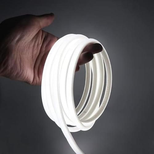 Brightex 20m COB LED Strip Light 220V – IP65 Waterproof Flexible Tape, Cool White – Indoor & Outdoor Lighting for Kitchen, Bedroom, Living Room, Cabinet, Mirror & Christmas Décor with Connector
