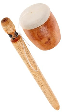 WHAMVOX Natural Wood Frog Guiro Musical Instrument Authentic Frog Sound Handcrafted Percussion for Adults Interactive Rhythm Play and Decor
