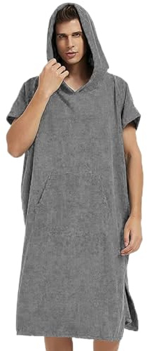 SVCEQZE Capa Toalla Surf | Poncho para Cambiarse en la Playa,Roba de Baño con Capucha Secado Rápido Transpirable Hombre Gimnasio Viaje Termas