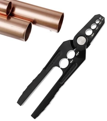 Yumneo Copper Tube Repair Pliers - Repair Tool Heavy Duty Pliers | Hand Tools Flat Tube Repairer, 5 Hole Tool with Extended Lever Arm