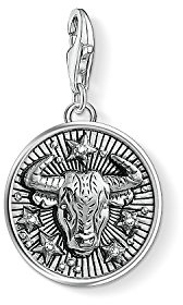 THOMAS SABO Damen Herren-Charm-Anhänger Sternzeichen Jungfrau Charm Club 925 Sterling Silber 1645-643-21
