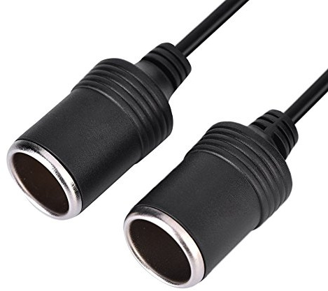 12 V/24 V Kfz-Zigarettenanzünder-Verlängerungskabel, Stecker auf Buchse, 2-Wege-Zigarettenanzünder-Kabel.