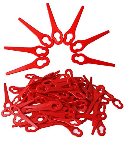 RASENFREUND - Lot de 100 couteaux universels en plastique pour coupe-bordures FRT18A FRT18A1 46155 FRT20A1 et de nombreux autres modèles de tondeuse Accessoires d'entretien de pelouse 100 x 100