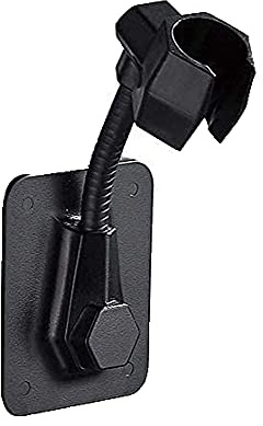 Duschkopf Halterung, Duschhalterung, Halterung Handbrause, Universal, Ohne Bohren, Winkel Verstellbar, Wasserdicht, 360° Drehbar, für Badezimmer (Schwarz)