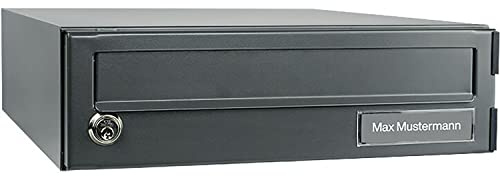 BURG-WÄCHTER Boîte aux lettres colis eBoxx, Pour extérieur, Principaux livreurs, Résistante, Acier galva, 20 L, A 625 ANT, Anthracite (sim. RAL 7016)