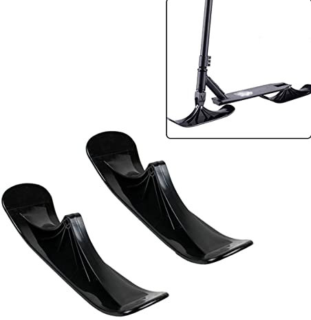 LJBOZ Schnee Scooter fiir Erwachsene, Ski Brettreit Scooter Ersatzteile, 2 in 1 Schnee Ski Scooter Aufsatz für Kinder, Praktisch Snow Ski Scooter für Skifahren im Freien, 38 x 11 cm(Size:2 Pairs)
