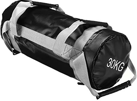 YZBBSH Fitness Bag Sandsack 5 10 15 20 25 30 kg Power Bag aus Kunstleder Verstellbarer Gewichts Sandsack mit Griffen ​für Functional Fitness Gewichtssack,30kg