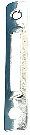 Serrure à mortaiser longue plaque de gâche, loquet de porte universel, serrure de gâche en alliage d'aluminium, pièces de porte de rechange – 77 x 12,5 mm