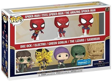 Confezione da 8 Spider-Man - Funko POP! - Marvel - Walmart Exclusive
